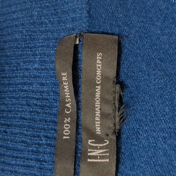 INC Cashmere Cardigan open crop top short sleeve - Picture 3 of 9